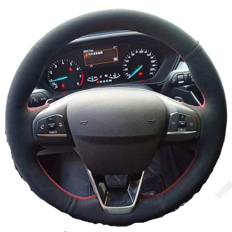 Lenkradbezug Für Ford Für Focus 4 Für Escape 2019 2020 Für Fiesta Für Tourneo 2018-2020 Für Escort Für Puma Auto Lenkrad Abdeckung Auto Lenkradschutz(Style 6) von BPBHFFNMW