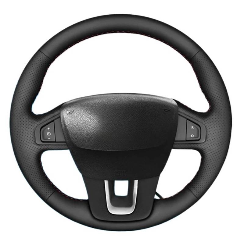 Lenkradbezug Für Laguna 2008-2015 Für Latitude 2010-2015 Für Samsung Für SM5 2009-2018 Auto Lenkrad geflecht Abdeckung Auto Lenkradschutz(Red Thread) von BPBHFFNMW