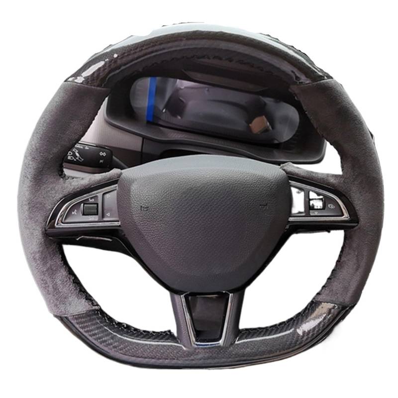 Lenkradbezug Für Octavia RS Für Citigo Für Fabia Für Scala Für Karoq Für Kodiaq Für Citijet Für Superb 2015-2019 Auto Lenkrad Abdeckung Auto Lenkradschutz(Red Thread) von BPBHFFNMW