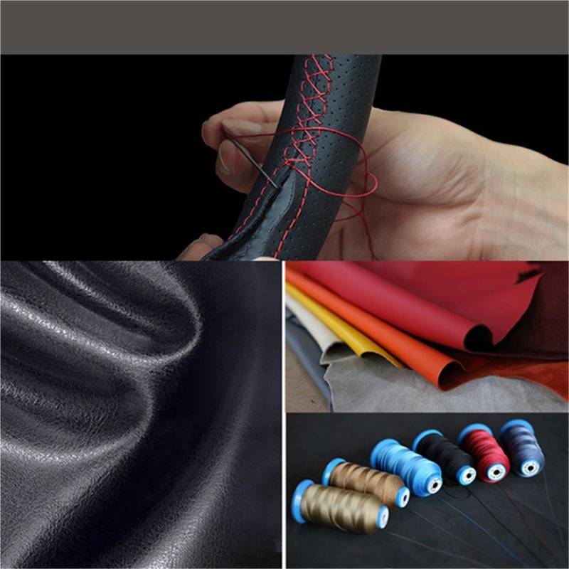 Lenkradbezug Für Sport Für F30 F31 F34 F10 F11 F07 X3 F25 F32 F33 F36 X1 F48 X2 f39 Auto Lenkrad Geflecht Abdeckung Nicht-Slip Auto Lenkradschutz(Brown Thread) von BPBHFFNMW