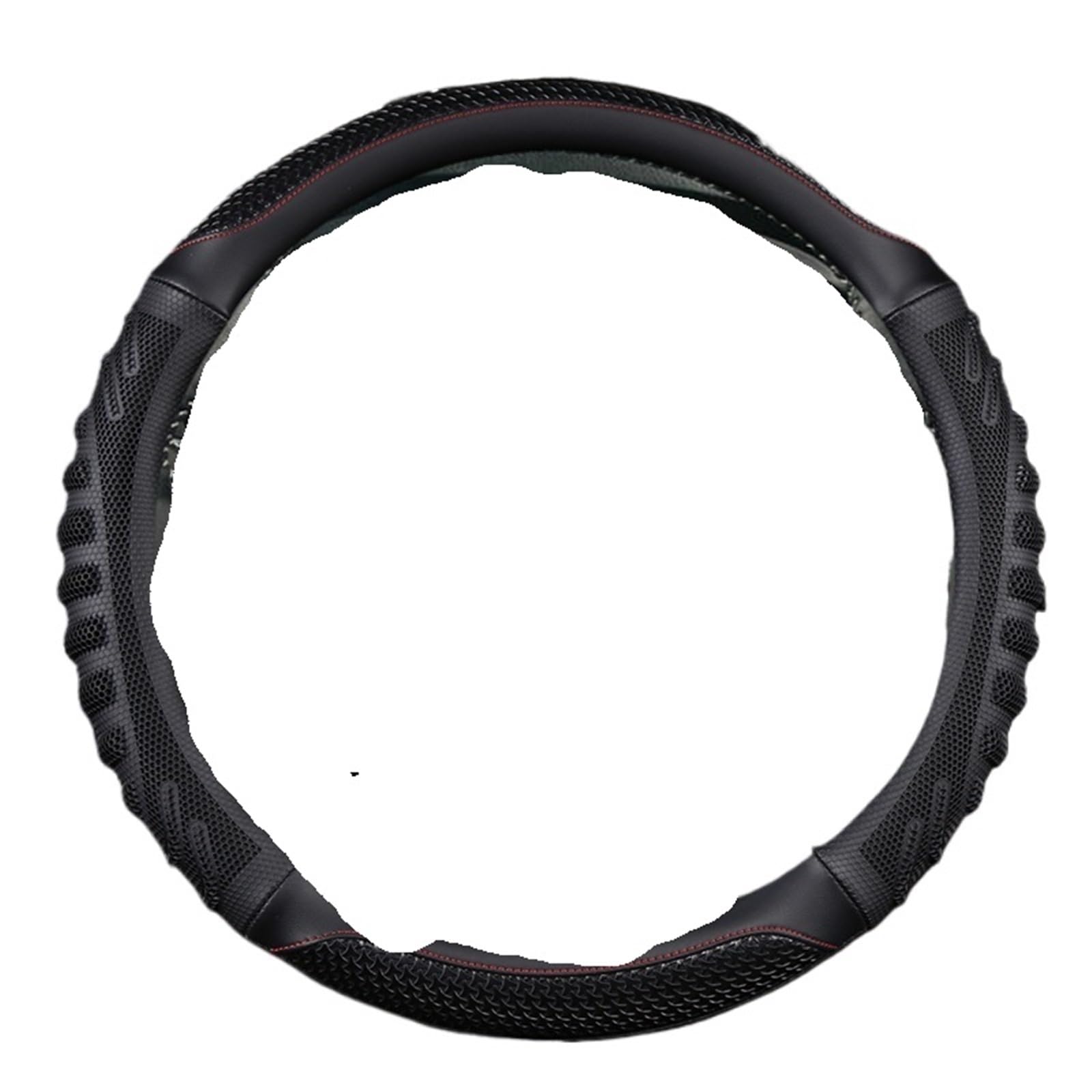 Lenkradbezug Für Toyota Für Fortuner 2016-2019 2021 2022 Für Hilux 2015-2019 2020 2022 Carbon Faser Leder Auto lenkrad Abdeckung Auto Lenkradschutz(Black) von BPBHFFNMW