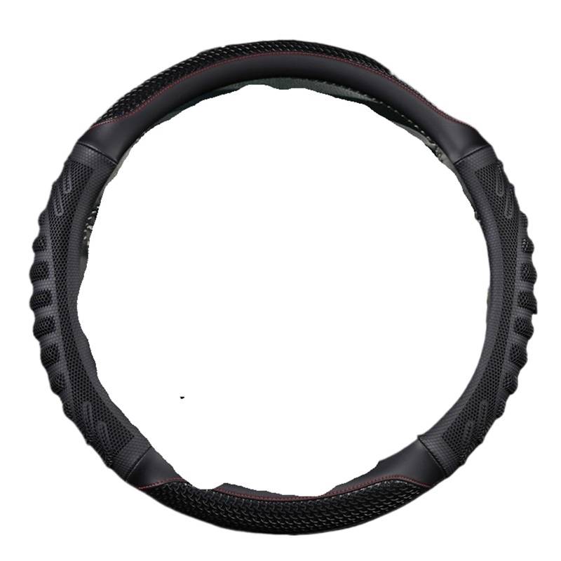 Lenkradbezug Für Toyota Für Fortuner 2016-2019 2021 2022 Für Hilux 2015-2019 2020 2022 Carbon Faser Leder Auto lenkrad Abdeckung Auto Lenkradschutz(Black) von BPBHFFNMW