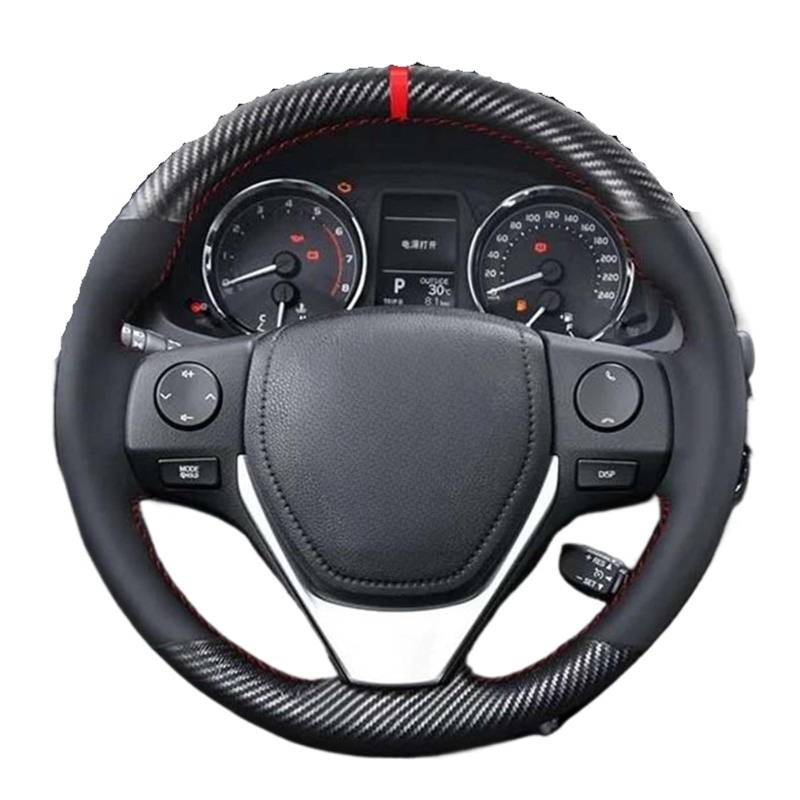 Lenkradbezug Für Toyota Für RAV4 2013-2019 Für Corolla 2014-2019 Für Corolla Für IM Für Uns Leder Wildleder Auto Lenkrad Abdeckungen Auto Lenkradschutz(Style 2) von BPBHFFNMW