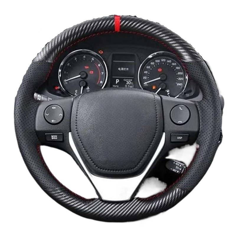 Lenkradbezug Für Toyota Für RAV4 2013-2019 Für Corolla 2014-2019 Für Corolla Für IM Für Uns Leder Wildleder Auto Lenkrad Abdeckungen Auto Lenkradschutz(Style 3) von BPBHFFNMW