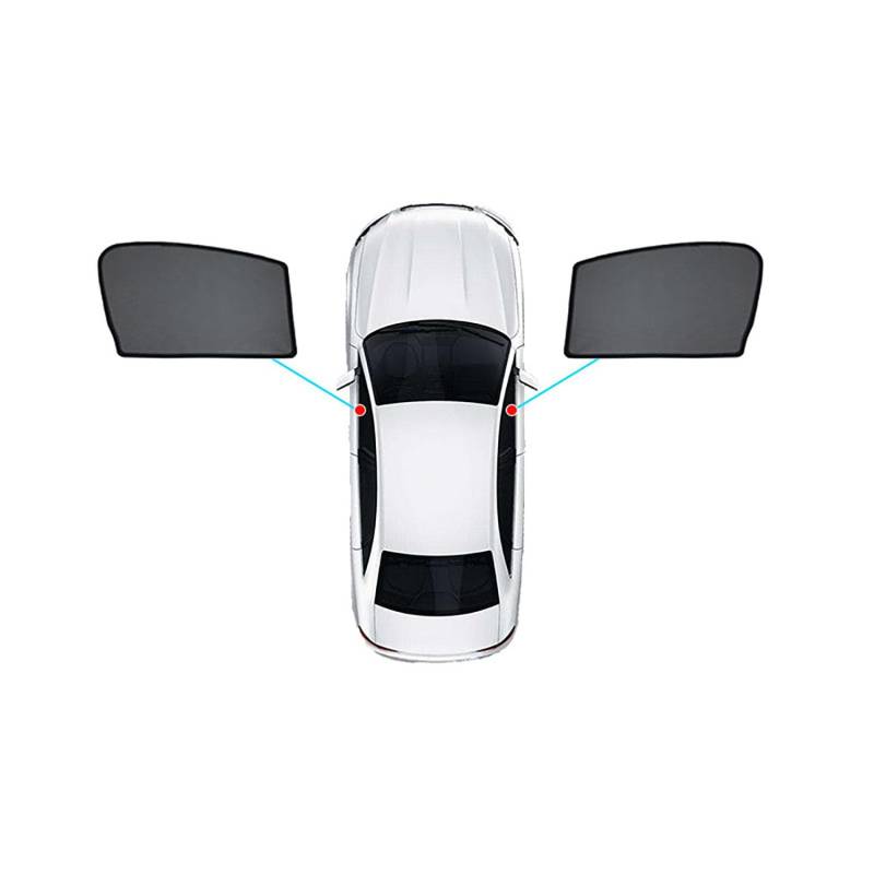 Auto Seitenscheibe Sonnenschutz für Mercedes-Benz GLE 2020 2021 2022 2023 2024 2025 Fenster Sonnenblende UV-Schutz Zubehör,2*FrontWindows von BPQYSBLD