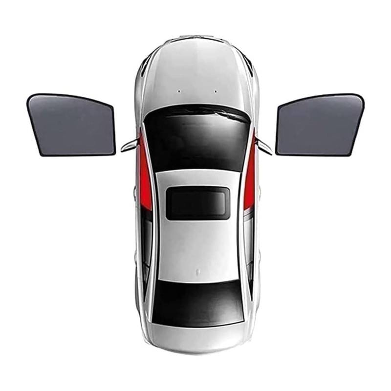 Auto Seitenfenster Sonnenschutz für Mercedes Benz C-Class Standard Axis W204 2007-2014, Sonnenblenden UV-Schutz Isoliertes Sonnenschutzvisier Privacy Protection Hitzeschutz,A/2 Front Doors von BQKCD