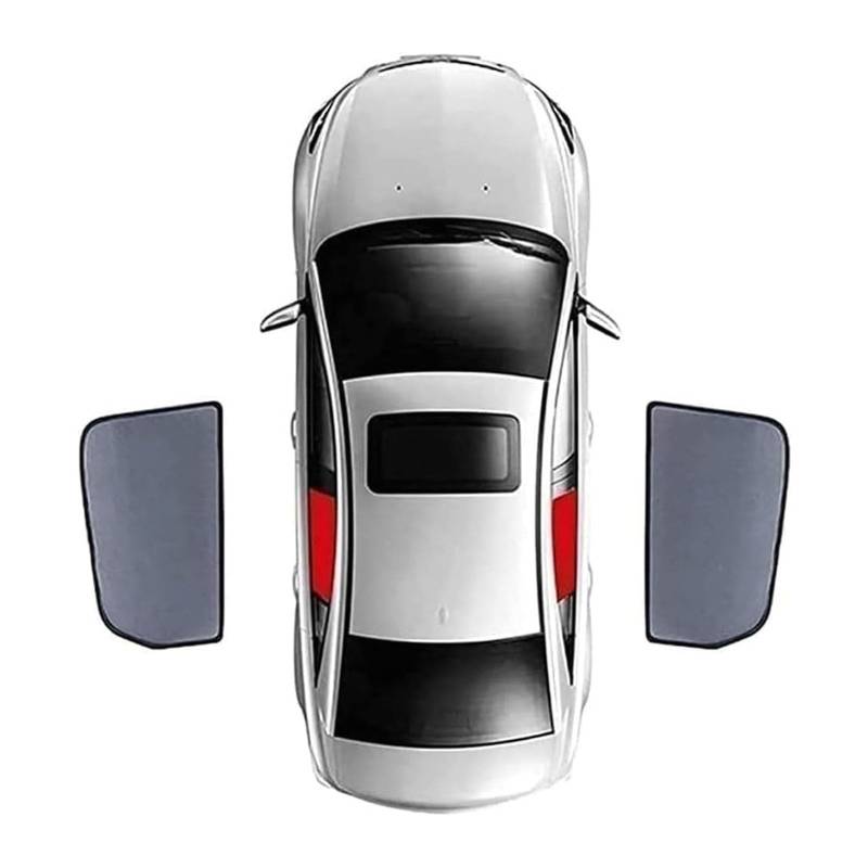 Auto Seitenfenster Sonnenschutz für VW T-ROC 2018-2023, Sonnenblenden UV-Schutz Isoliertes Sonnenschutzvisier Privacy Protection Hitzeschutz,B/2 Rear Doors von BQKCD