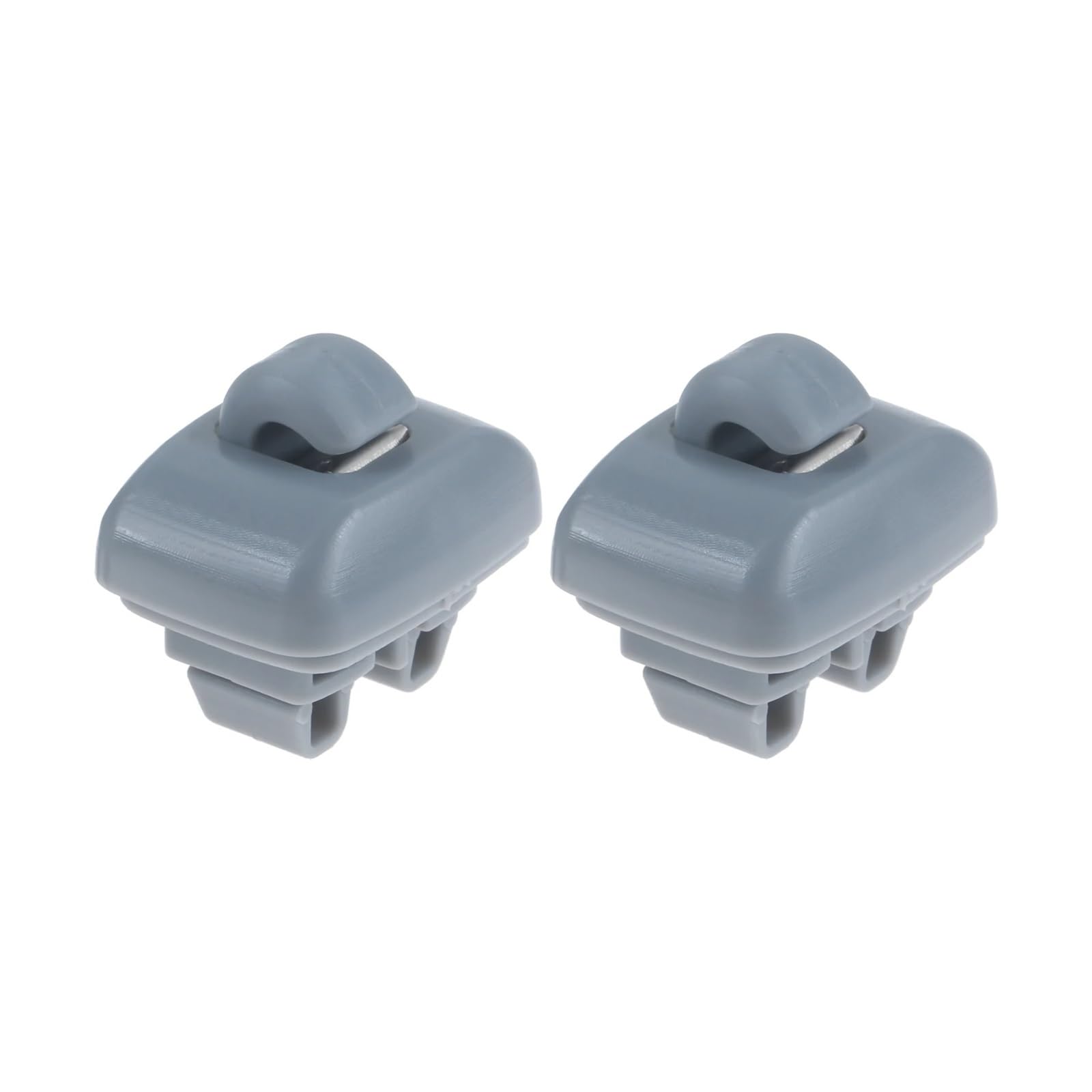 BRACES 2 Stück Auto-Front-Sonnenblende-Sonnenblenden-Clip, passend for TT, A6 C5 2000 2005 4B0857562 4B0857563 Aufhänger-Haken-Halterung Clip-Halterung(Gray) von BRACES