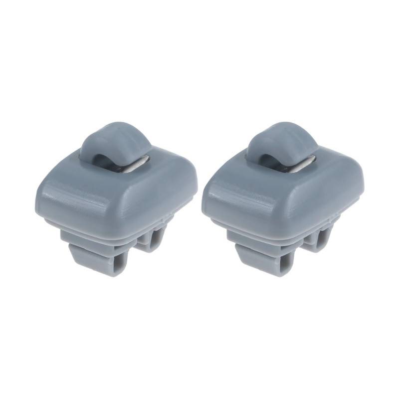 BRACES 2 Stück Auto-Front-Sonnenblende-Sonnenblenden-Clip, passend for TT, A6 C5 2000 2005 4B0857562 4B0857563 Aufhänger-Haken-Halterung Clip-Halterung(Gray) von BRACES
