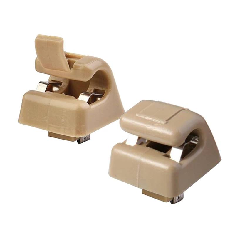 BRACES 2 Stück Sonnenblenden-Haken-Clip-Halter, passend for W201, W123 W124 W126 12681000127101 Clip-Halterung von BRACES