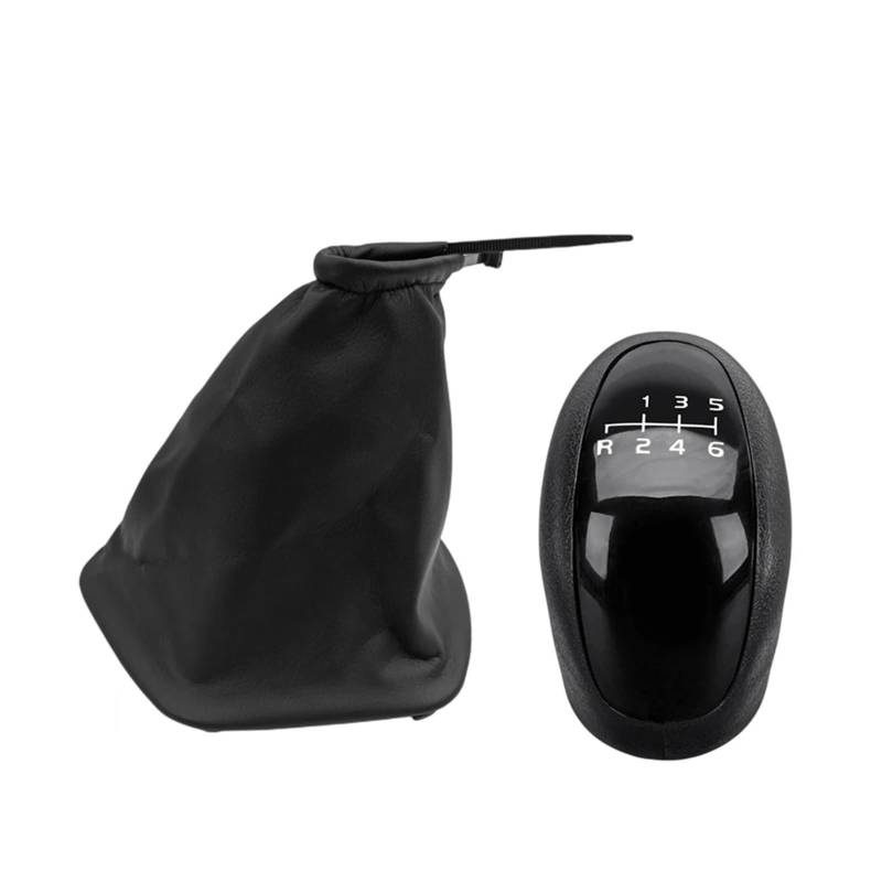 HANZOU 5 6-Gang-Auto-Schaltknauf-Gamasche, passend for Mercedes Benz Sprinter W 906 W906 2006–2018, Hebel-Stick, Leder-Kofferraumabdeckung, Zubehör Austausch der Schaltmanschette(6 Speed 2Pcs) von BRACES