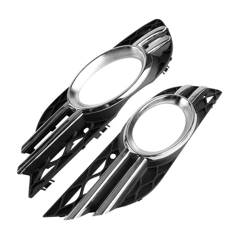 HANZOU Auto Nebelscheinwerfer Grill Chrome Trim Cover Set Passend for Mercedes-Benz E-Klasse W211 07-09 A2118851174 A2118851274 Auto-Frontstoßstange, Nebelscheinwerfer-Kühlergril von BRACES