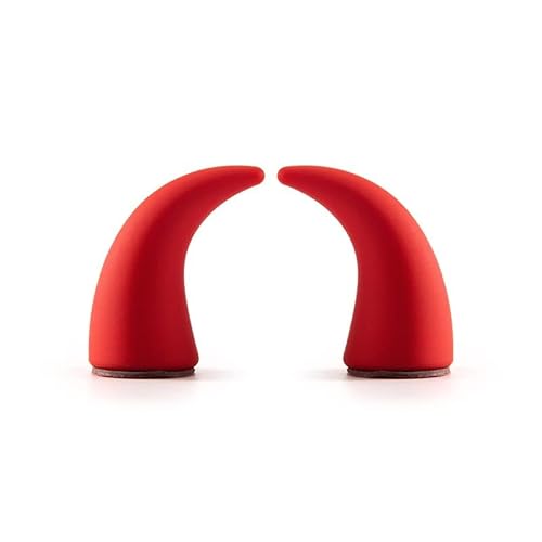 2stk Auto Luftauslass Dekoration Saugnapf Teufel HöRner FüR Smart Fortwo Forfour 451 453 450 452 454, Instrumententafel Wasserdicht Dekoration Aufkleber,Red von BRALEM