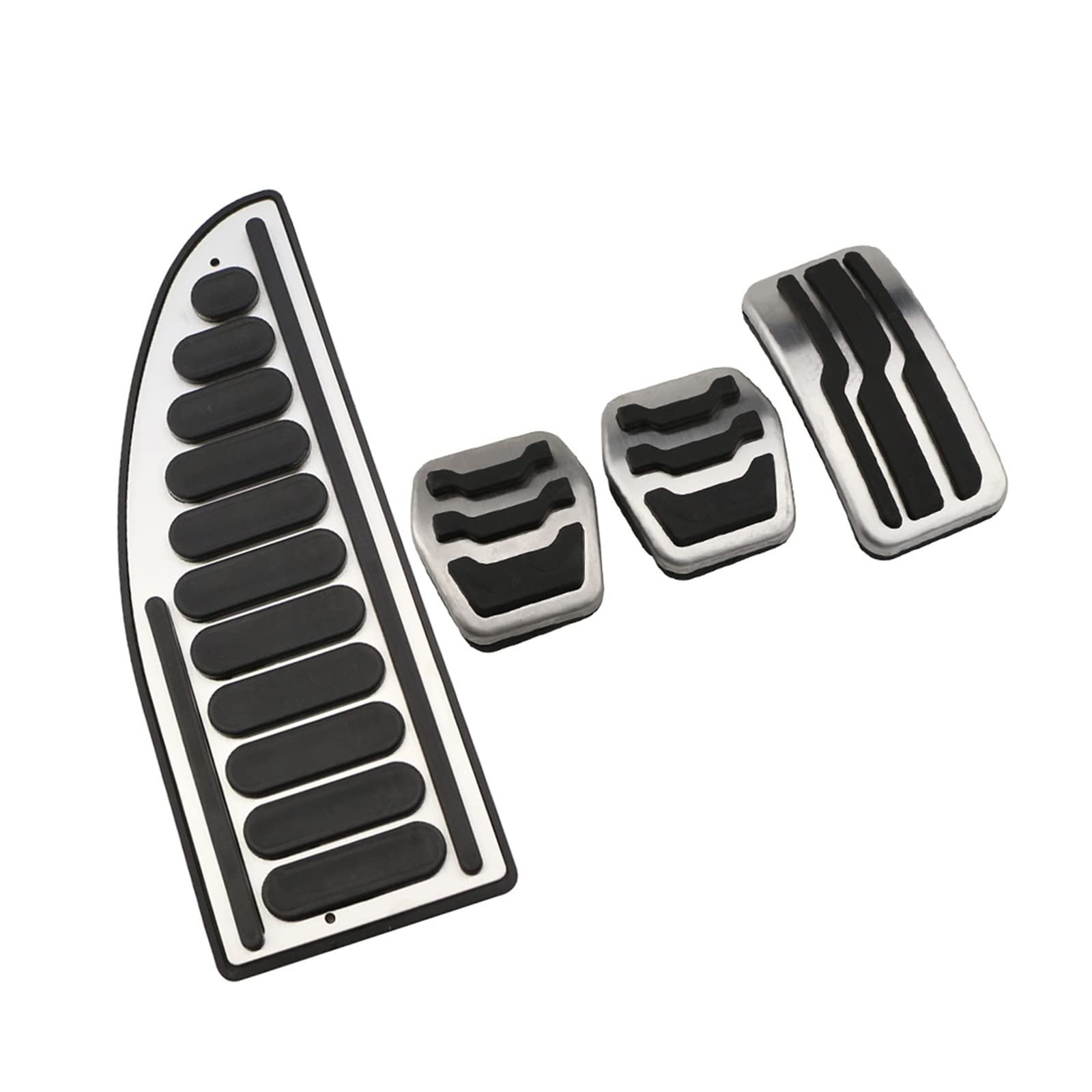 BRALI Auto Auto Gaspedale Bremspedal Set Abdeckungen Kupplung Rest Fuß Pedale Abdeckung Fit for Ford Cmax C-Max Smax 2011-2019 Teile Pedalabdeckungen für Autos (Color : MT with Rest) von BRALI