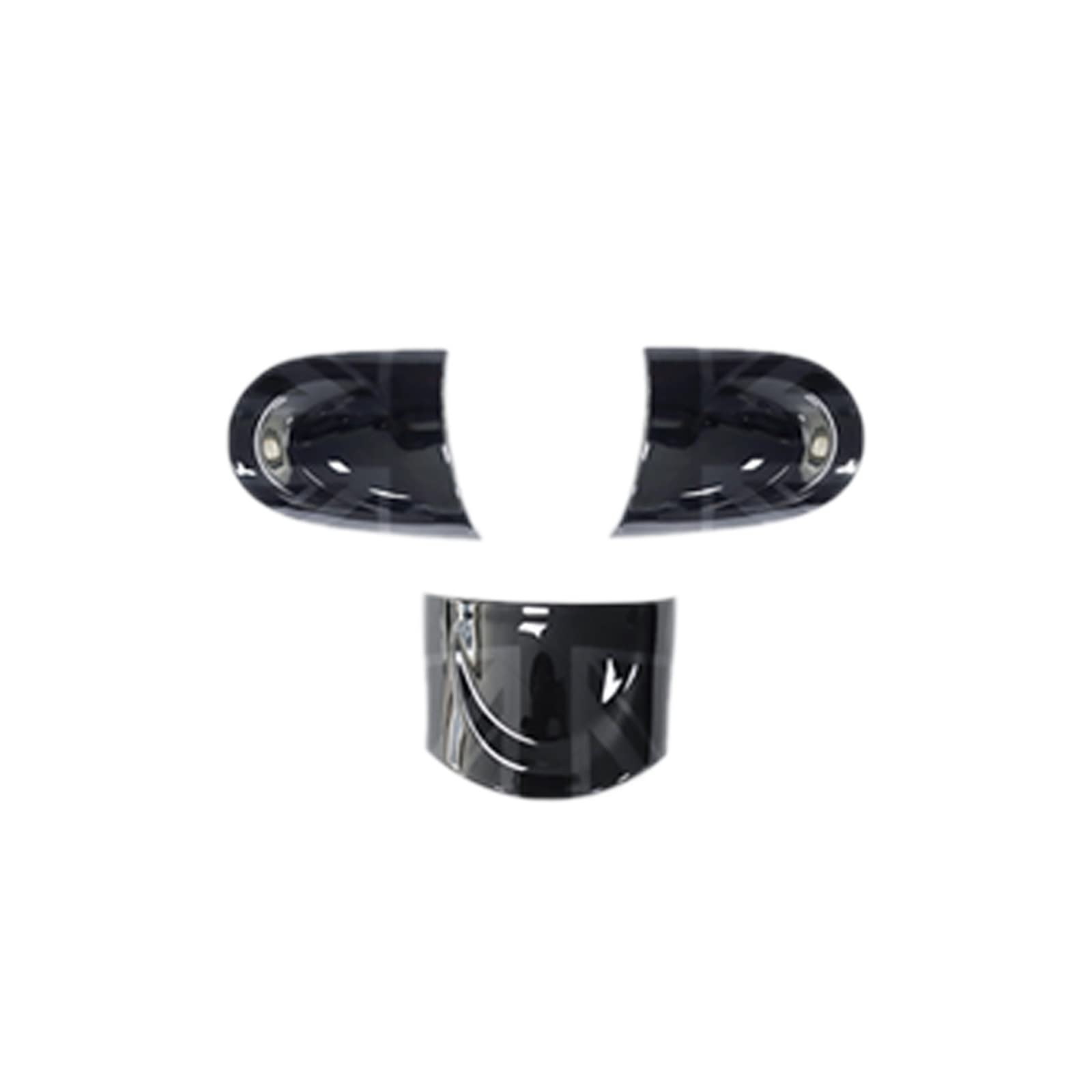 BRALI Auto Lenkrad Panel Taste Aufkleber Abdeckung Aufkleber Fall Fit for MINI Cooper R55 R56 R57 R58 R59 R60 R61 Countryman Lenkradbezüge (Color : Night Jack, Size : Style B) von BRALI