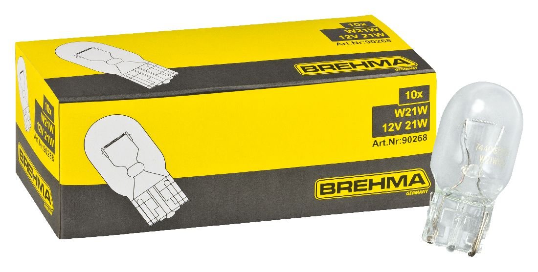 BREHMA 10x W21W 12V 21W W3x16d Tagfahrlicht Lampen Glühlampe Glühbirne von BREHMA