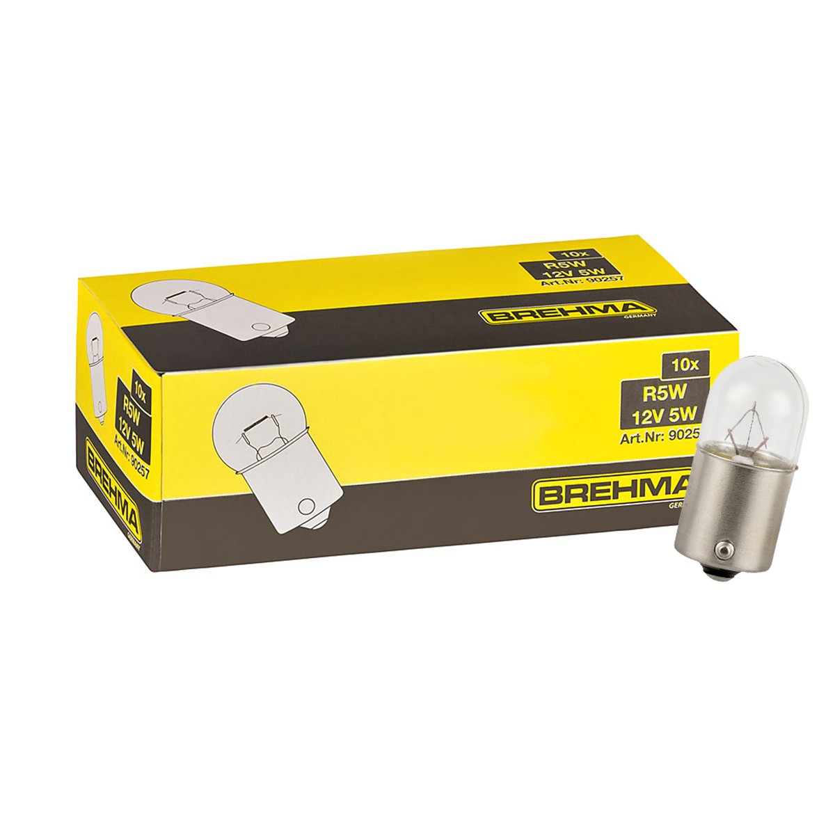 BREHMA 10er Set R5W 12V 5W Kugellampe BA15s BREHMA 10er Set R5W 12V 5W Kugellampe BA15s von BREHMA