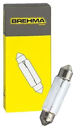 10x BREHMA 90082 Soffitte 5W 12V 43mm SV8.5-8 von BREHMA