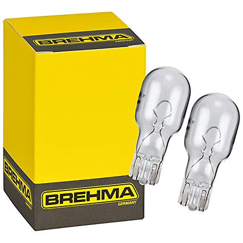 2x BREHMA W10W T13 Glassockellampe 12V 10W W2.1x9.5d von BREHMA