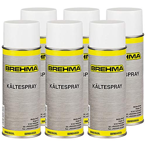 6X BREHMA Kältespray Eisspray Vereisungsspray Kühlspray 400ml -45°C von BREHMA