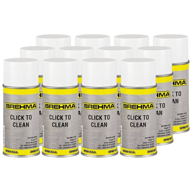 BREHMA 12x Click to Clean Klimaanlagenreiniger 150ml von BREHMA