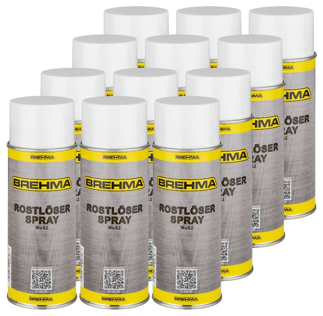 BREHMA 24x Rostlöser mit MoS2 Intensiv Rostlöserspray 400ml Korrosionsschutz mit Griff BREHMA 24x Rostlöser mit MoS2 Intensiv Rostlöserspray 400ml Korrosionsschutz mit Griff von BREHMA