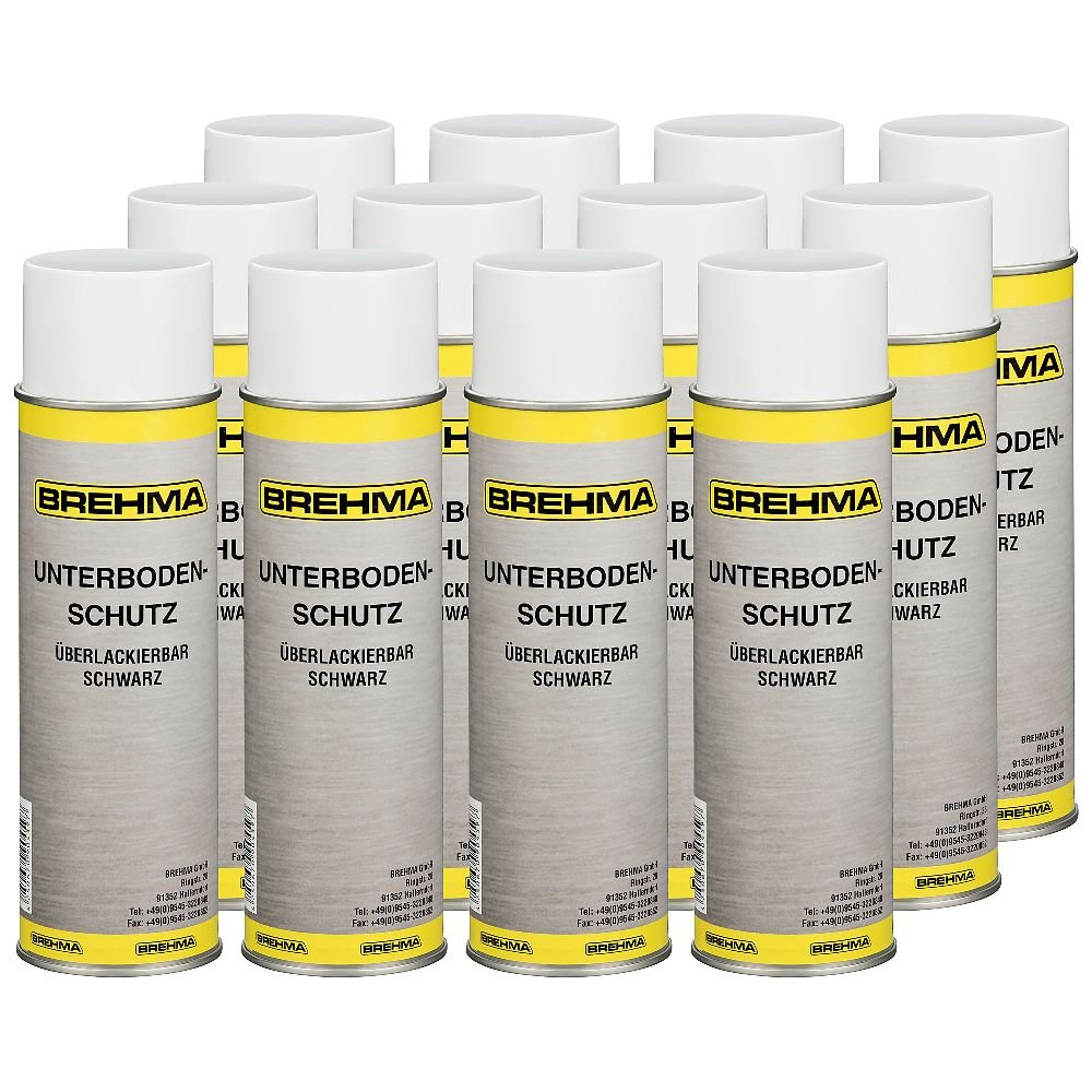 BREHMA 24x Unterbodenschutz Steinschlagschutz Spray schwarz 500ml UBS mit Spraydosenhandgriff BREHMA 24x Unterbodenschutz Steinschlagschutz Spray schwarz 500ml UBS mit Spraydosenhandgriff von BREHMA