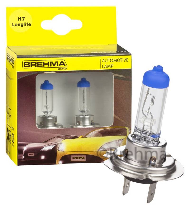 BREHMA 2er Set H7 LONGLIFE LL Halogen 12V 55W PX26d von BREHMA