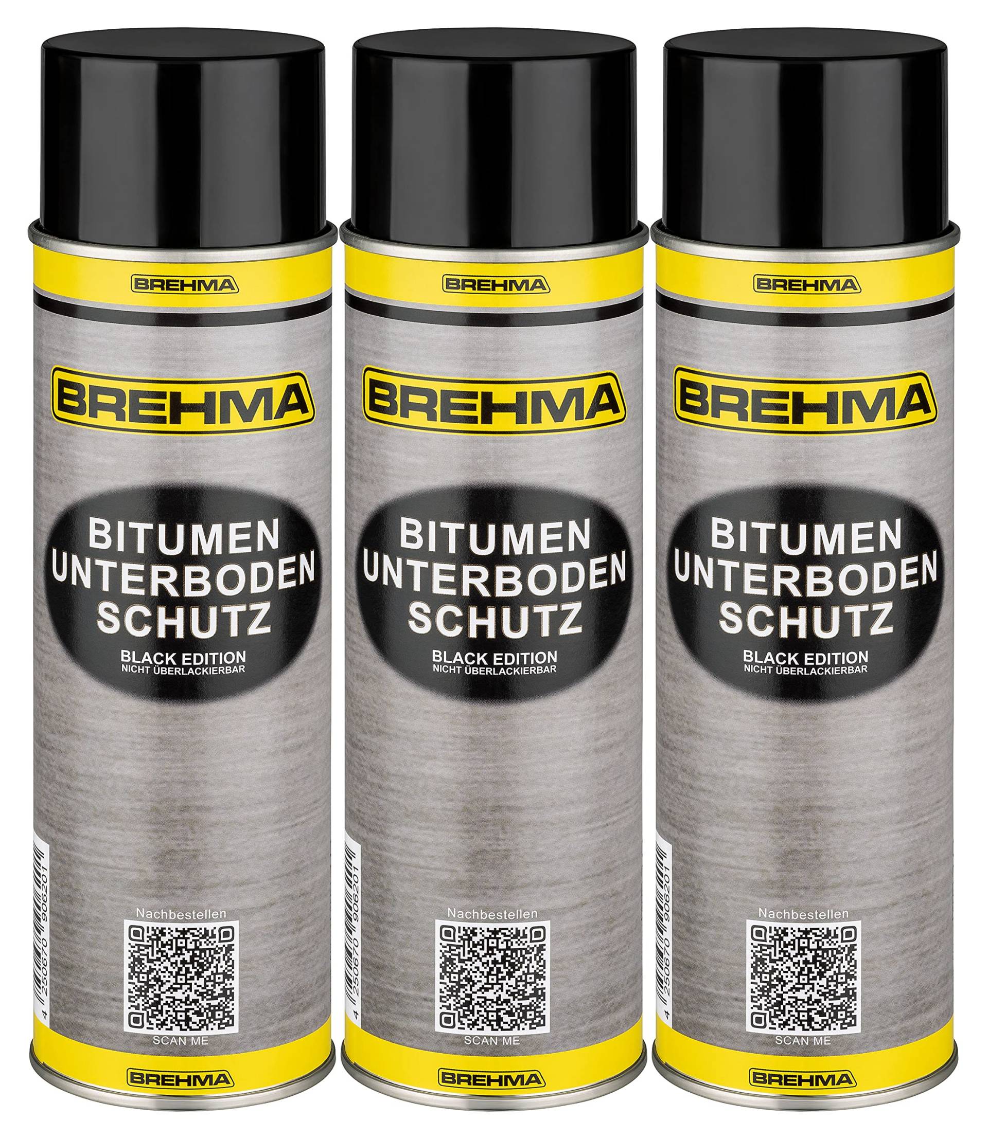 BREHMA 3X Bitumen Unterbodenschutz Black Edition 500ml Steinschlagschutz Spray schwarz BREHMA 3X Bitumen Unterbodenschutz Black Edition 500ml Steinschlagschutz Spray schwarz von BREHMA
