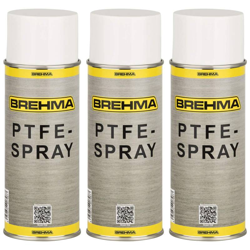 BREHMA 3X PTFE Spray Kriechöl Schmiermittel Trockenschmierung 400ml von BREHMA