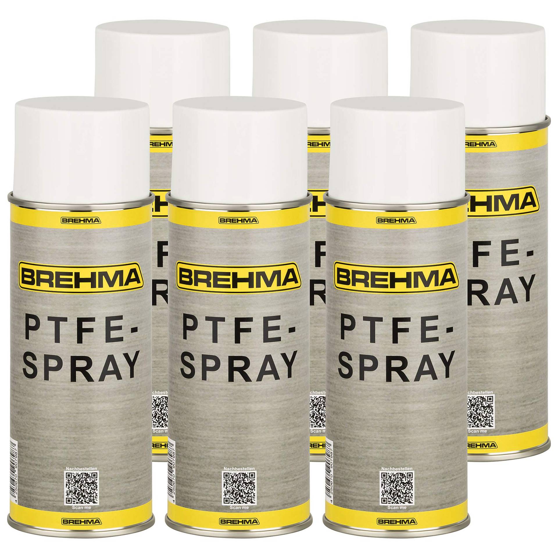 BREHMA 6X PTFE Spray Kriechöl Schmiermittel Trockenschmierung 400ml von BREHMA