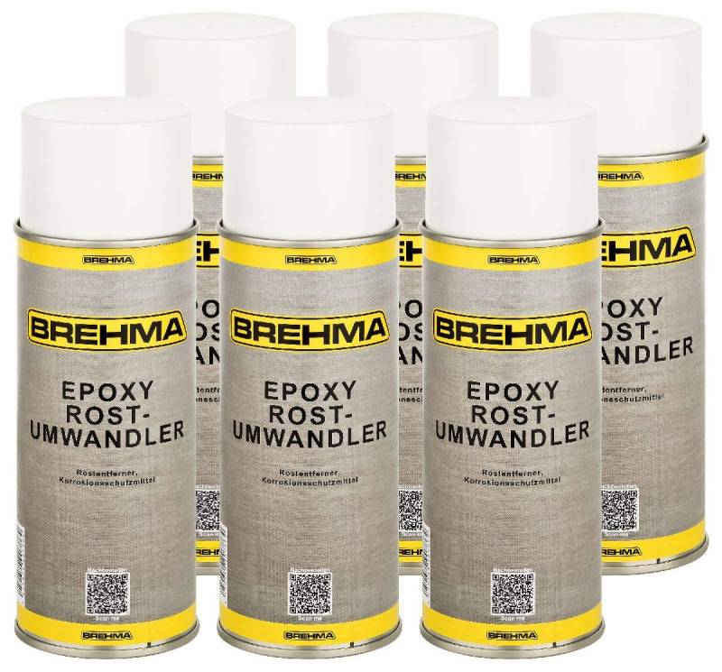 BREHMA 6X Epoxy Rostumwandler 400ml Spraydose Rostentferner Rostschutz Roststopp von BREHMA