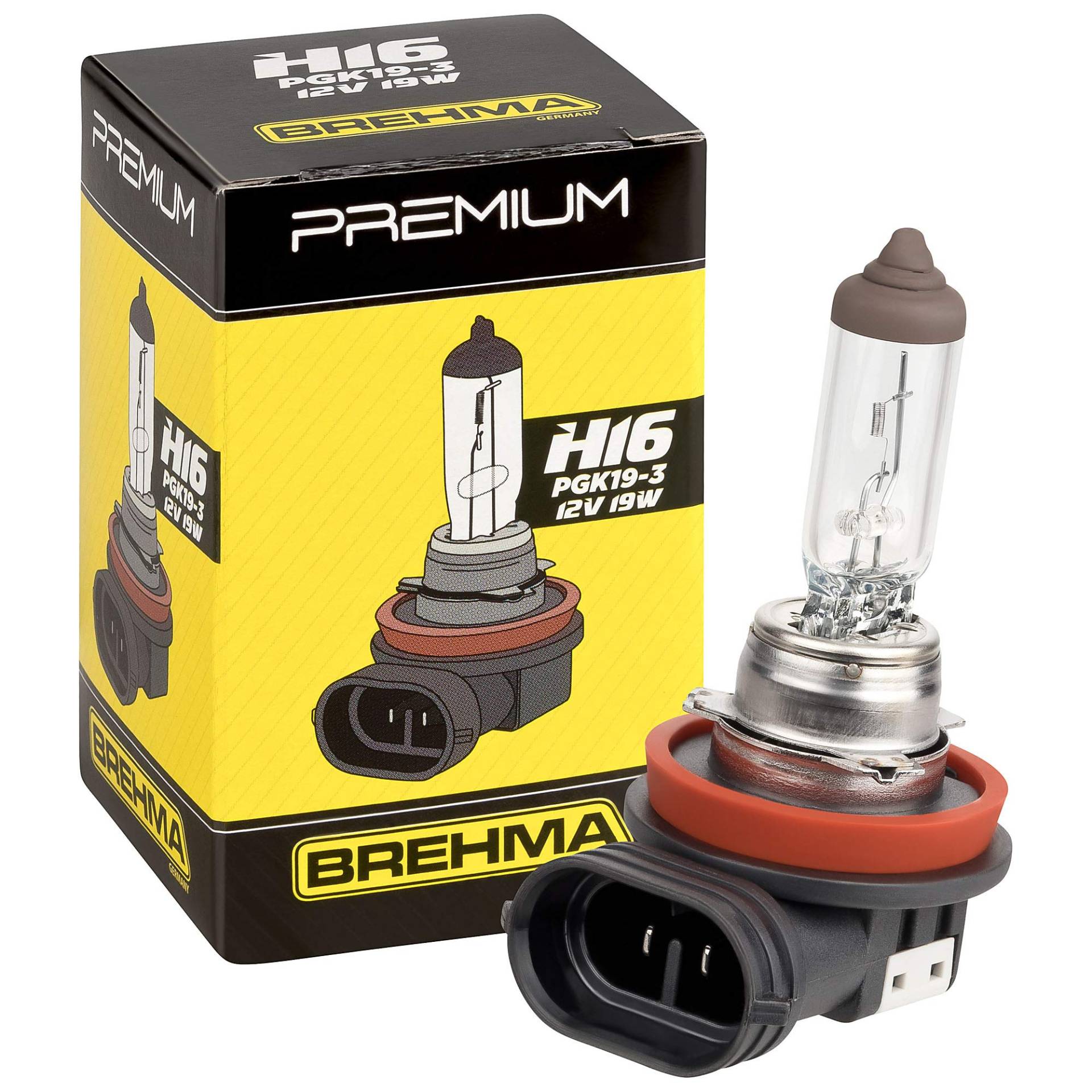 BREHMA Premium 90063 H16 Halogen Lampe 12V 19W von BREHMA