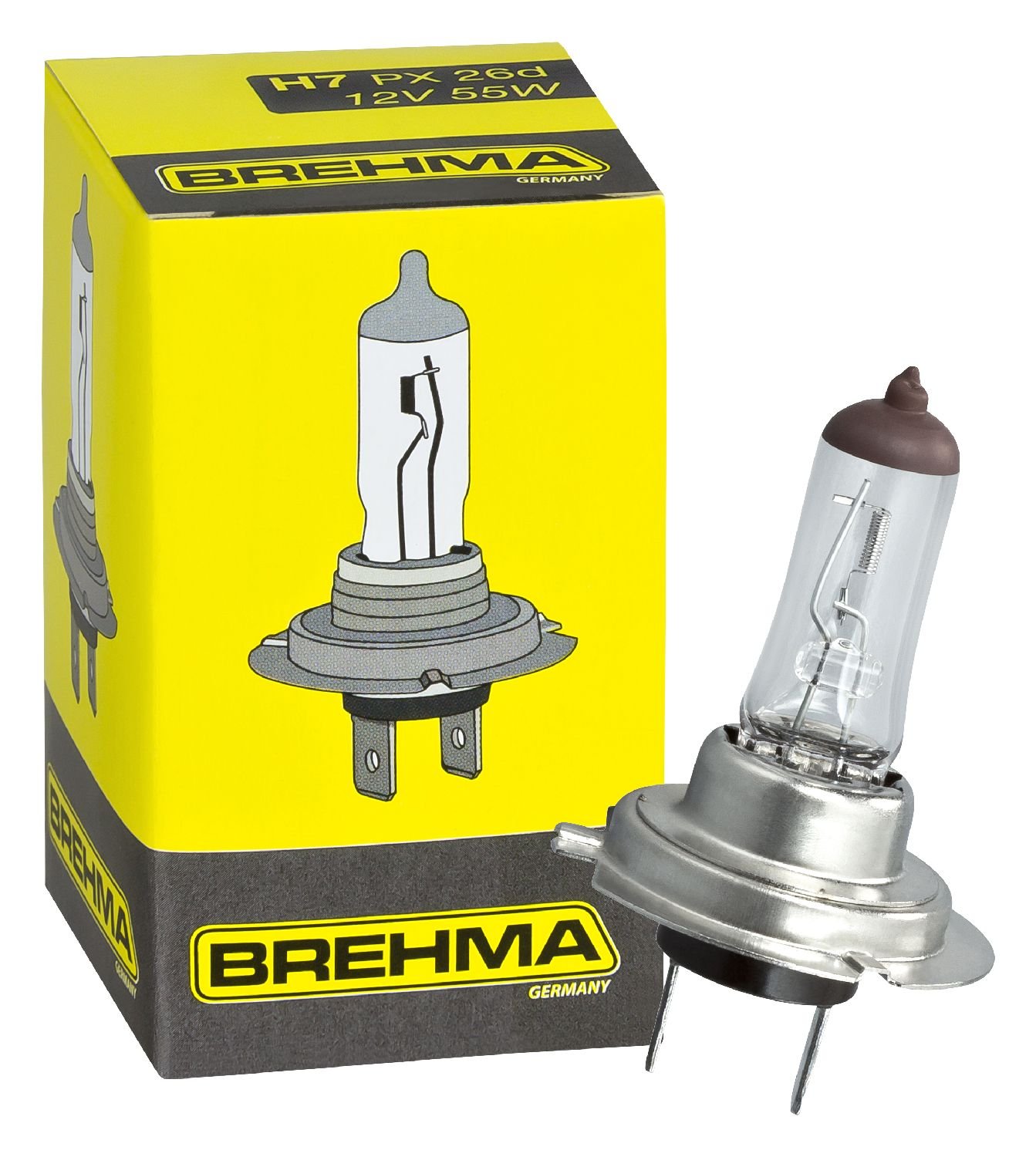 BREHMA H7 Halogen Lampe 12 Volt 55 Watt PX26d von BREHMA