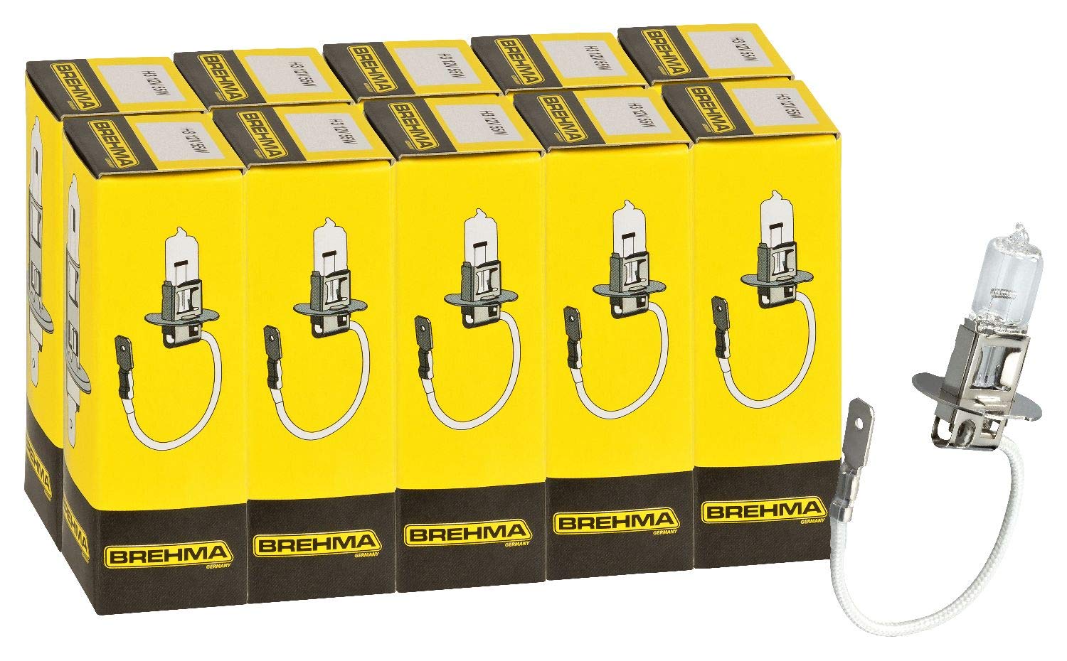 10x BREHMA 90116 Classic H3 24V 70W Halogen Halogenlampe PK22s von BREHMA