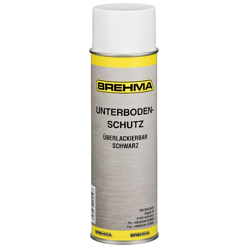 BREHMA Unterbodenschutz Steinschlagschutz Spray schwarz 500ML überlackierbar von BREHMA