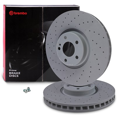 Brembo 2x Bremsscheibe belüftet gelocht vorne für Mercedes-Benz von BREMBO