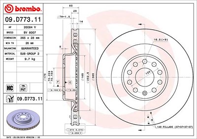 Brembo 2x Bremsscheibe für Tesla Brembo 2x Bremsscheibe für Tesla von BREMBO