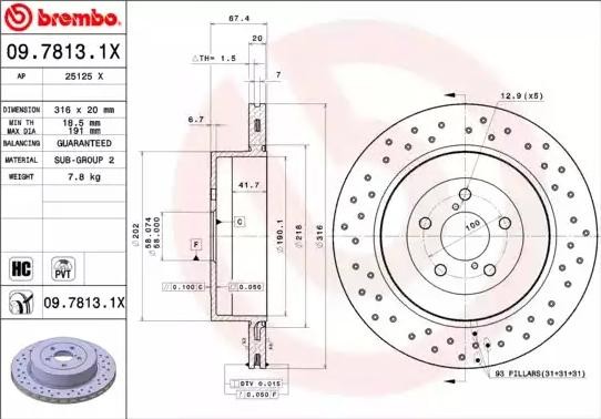 BREMBO Bremsscheibe SUBARU 09.7813.1X 26700FE000 Bremsscheiben,Scheibenbremsen BREMBO Bremsscheibe SUBARU 09.7813.1X 26700FE000 Bremsscheiben,Scheibenbremsen von BREMBO