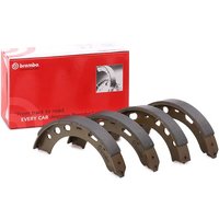 BREMBO Handbremsbeläge ESSENTIAL LINE mit Zubehör S 65 503 Handbremsbacken,Bremsbackensatz, Feststellbremse PORSCHE,PANAMERA,911 (996),BOXSTER (986) von BREMBO