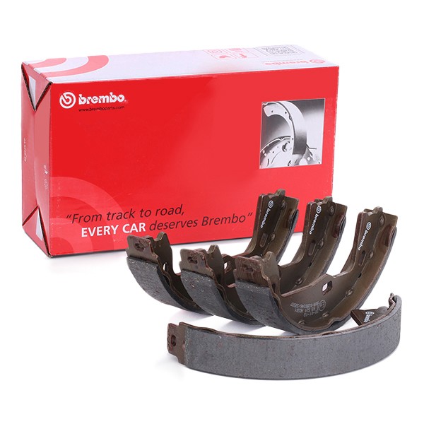 BREMBO Handbremsbeläge OPEL,SAAB,VAUXHALL S 59 521 1605686,1605764,1605897 Handbremsbacken,Bremsbackensatz, Feststellbremse 1605921,1605938,4400222 von BREMBO