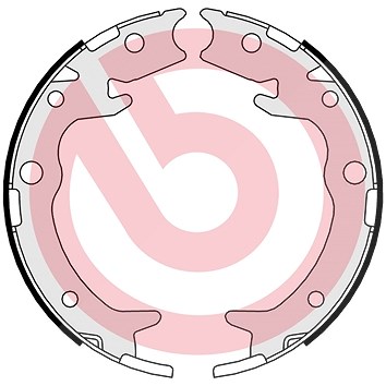 Brembo Bremsbackensatz, Feststellbremse [Hersteller-Nr. S28516] für Acura, Honda von BREMBO