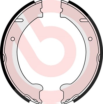 Brembo Bremsbackensatz, Feststellbremse [Hersteller-Nr. S86510] für Volvo von BREMBO
