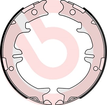 Brembo Bremsbackensatz, Feststellbremse [Hersteller-Nr. S83542] für Dr, Lexus, Mitsubishi, Toyota von BREMBO