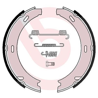 Brembo Bremsbackensatz, Feststellbremse [Hersteller-Nr. S50507] für Mercedes-Benz von BREMBO