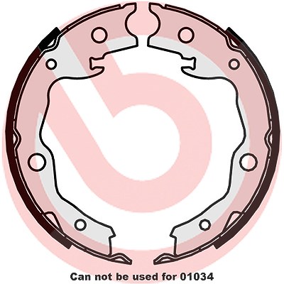 Brembo Bremsbackensatz, Feststellbremse [Hersteller-Nr. S56545] für Lexus, Nissan, Renault, Toyota von BREMBO