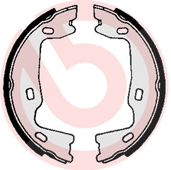 Brembo Bremsbackensatz, Feststellbremse [Hersteller-Nr. S59521] für Opel, Saab, Vauxhall von BREMBO