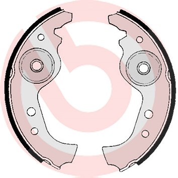 Brembo Bremsbackensatz [Hersteller-Nr. S23501] für Abarth, Autobianchi, Fiat, Fso, Innocenti, Lancia, Seat, Yugo, Zastava von BREMBO