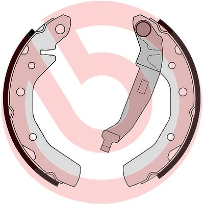 Brembo Bremsbackensatz [Hersteller-Nr. S10517] für Chevrolet, Daewoo, Proton von BREMBO