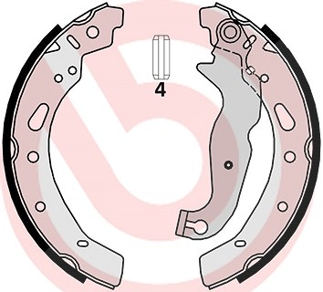 Brembo Bremsbackensatz [Hersteller-Nr. S24540] für Ford, Mazda von BREMBO